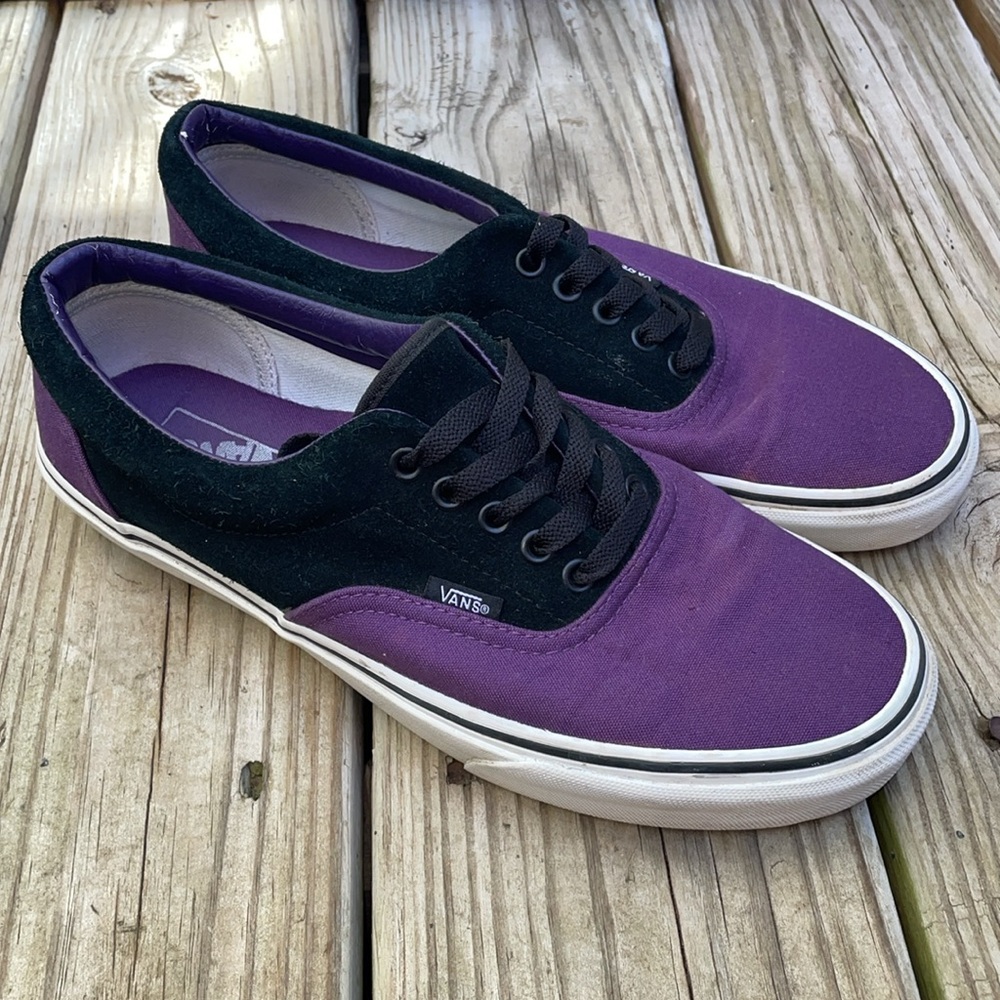 VANS Purple and Black Sneakers Size M9/ W10.5